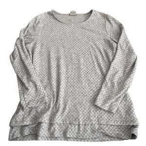 Chicos checker long sleeve shirt L